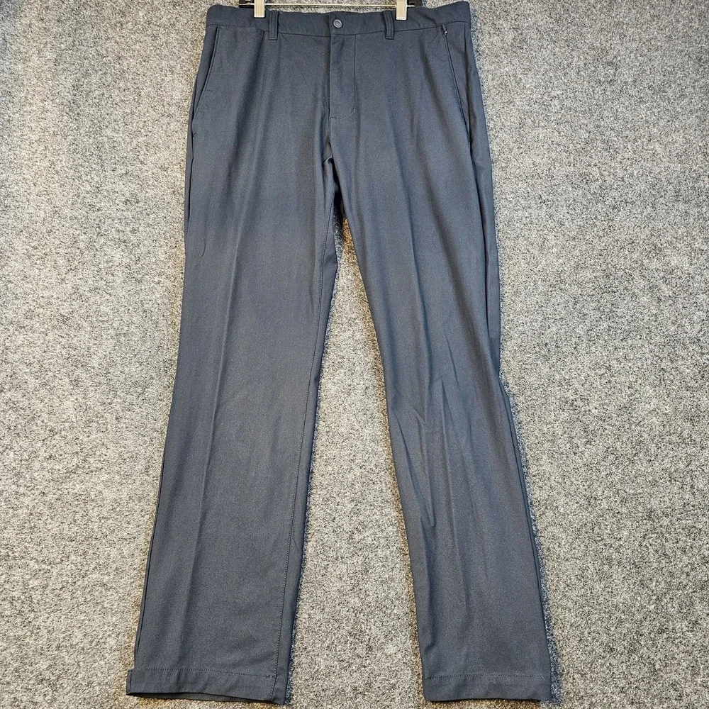 Banana Republic Aiden Fit Pants Mens 33x32 Navy‎ Blue Performance Golf Travel